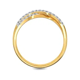 Kisna Diamond & Gold Jewellery Idhika 14k (585) Diamond & Gold Ring For Women image 4