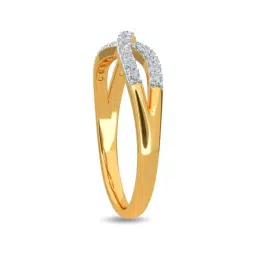 Kisna Diamond & Gold Jewellery Idhika 14k (585) Diamond & Gold Ring For Women image 5