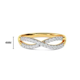Kisna Diamond & Gold Jewellery Idhika 14k (585) Diamond & Gold Ring For Women image 3