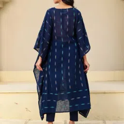 The Kaftan Company Blue Printed Kaftan Kurta image 2