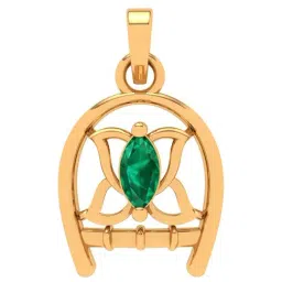 P.C. Chandra Jewellers 14k Yellow Gold Lotus Pendant-picture-31
