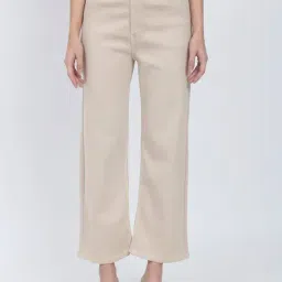 Angelfab Beige Cotton Straight Fit High Rise Jeans-picture-48