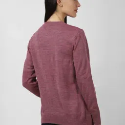 Van Heusen Pink Regular Fit Sweater image 2