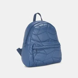 Forever Glam by Pantaloons Blue Quilted Backpack image 3