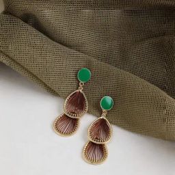 Sohi Gold Plated Party Designer Drop Earrings-picture-12