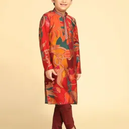 Kisah Kids Multi Printed Kurta image 4