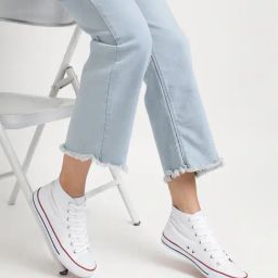 Truffle Collection Women's White Ankle High Sneakers-picture-46