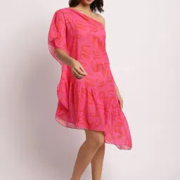 aoba Erotissch Pink Printed Beachwear Cover-Up Dress-picture-14