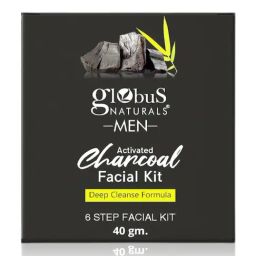 Globus Naturals Activated Charcoal Men Facial Kit-picture-18