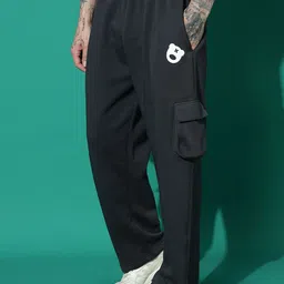 GRIFFEL Men Mid-Rise Regular Fit Track Pants image 4