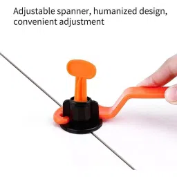 Ap Enterprise Tile Leveling System Kit 40 mm (4 cm) T Shaped Pins Fiber Red, Black (Pack of 50) image 4