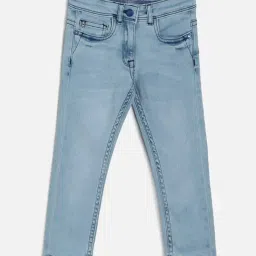 Allen Solly Junior Light Blue Solid Jeans-picture-20