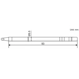 Hakko Soldering Tip Replacement T39 Series V-Groove Type, T39-DR24 (10 LOTS) (Pack of 10) image 2