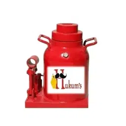 HUKUMS 40000 Kg (40 Ton) Capacity Hydraulic Bottle Jack Flip (Red)-picture-15