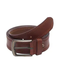 Teakwood Leathers Tan Leather Waist Belt for Men-image-61