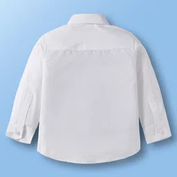 Mark & Mia Cotton Woven Full Sleeves Solid 3 Piece Party Suit With Bow - Wine & White image 4