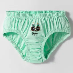 Tango Single Jersey Knit Panties with Tropical Theme Print Pack of 3 - Pink Yellow & Green image 4