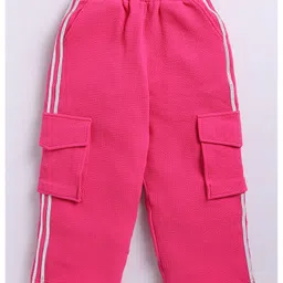 M'andy Waffle Knit Full Sleeves Textured Jacket & Joggers Set - Magenta image 5