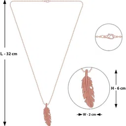 Utkarsh Feather Shaped Pendants with Chains image 3