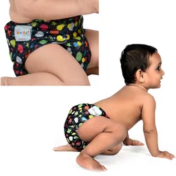 Dumbledo One Size Cloth Diaper with Hemp & Cotton Pad/Insert - Leak-Proof, Stylish, Superior Absorbency - Adjustable For 3 Months to 3 Years, Pack of 2 image 5