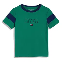 Tommy Hilfiger Boys Typography Printed Round Neck Cotton T-shirt-image-14