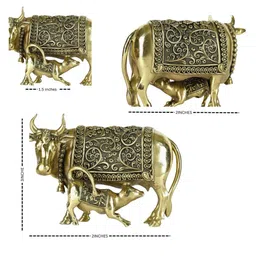 ATISHIV Gold Toned & Black Religious Idol Showpiece image 3