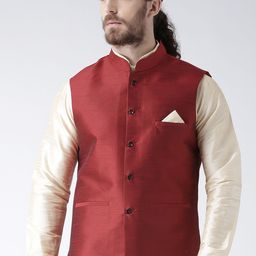 Deyann Men Maroon Nehru Jacket-picture-38