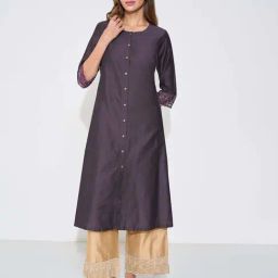 Rangmanch By Pantaloons Purple Regular Fit Kurta-picture-24