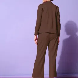 SELVIA Brown Maxi Co-Ord Set image 2