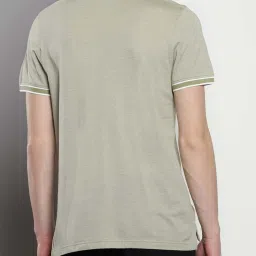 Tommy Hilfiger Faded Olive & Ecru Regular Fit Polo T-Shirt image 2