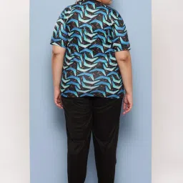 Aarika Black Printed T-Shirt Pant Set image 2