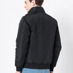 Red Tape Black Regular Fit Solid Jacket image 2