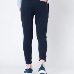 Red Tape Navy Blue Regular Fit Solid Joggers image 2
