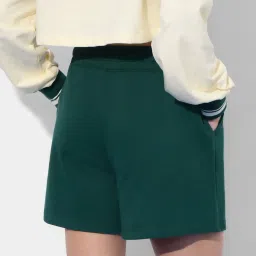 The Souled Store Green Cotton Regular Fit Printed Shorts image 2