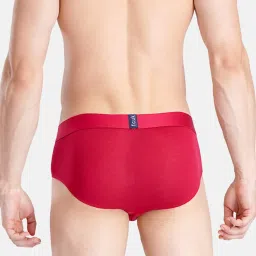FCUK Red Modal Solid Briefs Pack of 2 image 2