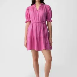 GAP Pink Regular Fit Solid Dress-picture-35
