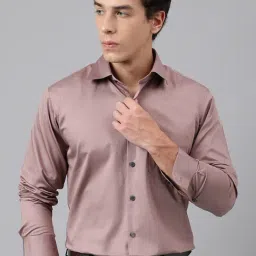 Hancock Purple Cotton Slim Fit Shirt-picture-42