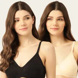 Lady Lyka Multicolor Non Wired Non Padded T-Shirt Bra (Pack Of 2)-picture-13