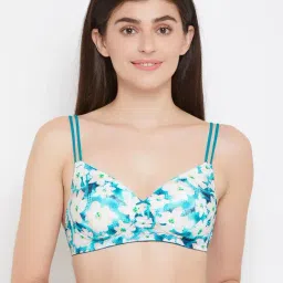 Clovia Blue Non Wired Padded T Shirt Bra-picture-32