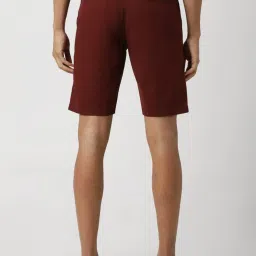 Van Heusen Maroon Regular Fit Shorts image 2