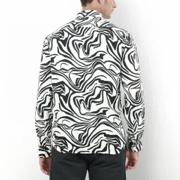 celio Celio* White Regular Fit Printed Shirt image 2