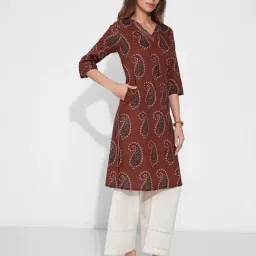 Rangmanch By Pantaloons Molten Lava Regular Fit Printed Kurta image 3