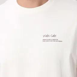 Peter England White Cotton Regular Fit Graphic T-Shirt image 4