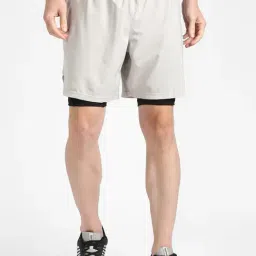 Reebok Light Grey Slim Fit Shorts-picture-42