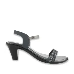 Shoetopia Women's Grey Ankle Strap Sandals image 2