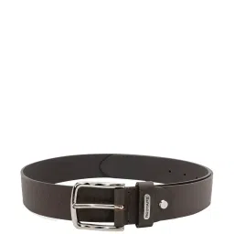 Red Tape Brown Leather Textured Formal Belt for Men image 2