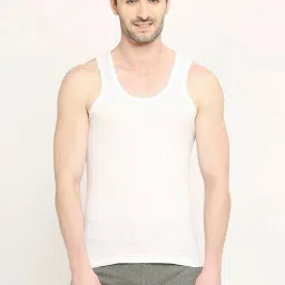 Vip White Regular Fit Vest - Pack Of 6 image 2