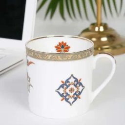 Fabindia Home Jodha Blue & White Ceramic Mug (350ml)-picture-6