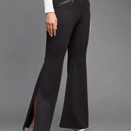 Miss Chase Black Relaxed Fit Trousers image 3