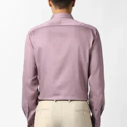 Van Heusen Purple Cotton Regular Fit Shirt image 2